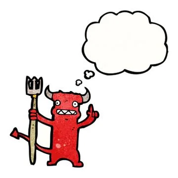 Cartoon little devil Stock Illustration