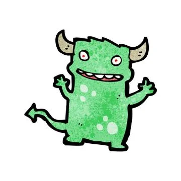Cartoon little devil Stock Illustration