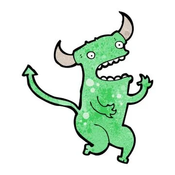 Cartoon little devil 스톡 일러스트