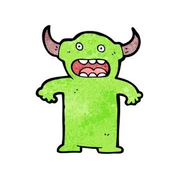 Cartoon little devil Stock Illustration