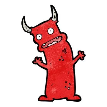 Cartoon little devil Stockillustratie