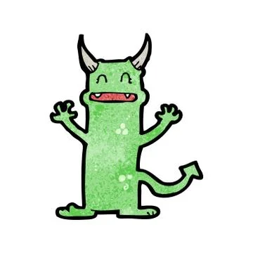 Cartoon little devil イラスト素材