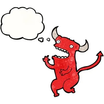 Cartoon little devil 스톡 일러스트