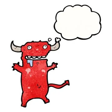 Cartoon little devil 스톡 일러스트