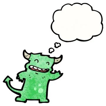 Cartoon little devil 스톡 일러스트