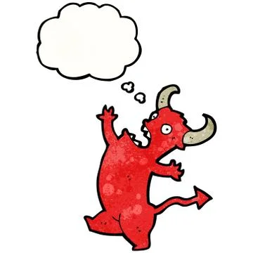 Cartoon little devil Stock Illustration