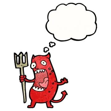 Cartoon little devil イラスト素材
