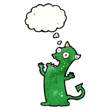 Cartoon little devil Stock Illustration