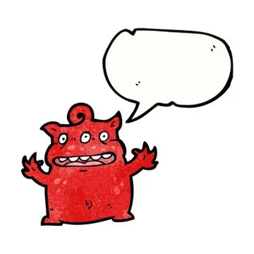 Cartoon little devil 스톡 일러스트