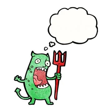 Cartoon little devil 스톡 일러스트