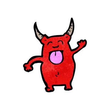 Cartoon little devil Stock Illustration