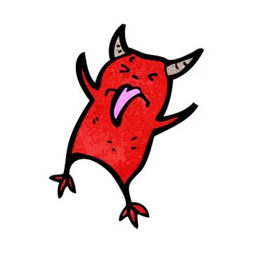 Cartoon little devil Stockillustratie