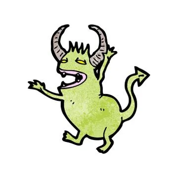 Cartoon little devil Stock Illustration