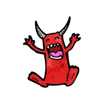 Cartoon little devil イラスト素材