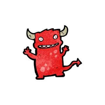 Cartoon little devil Stockillustratie