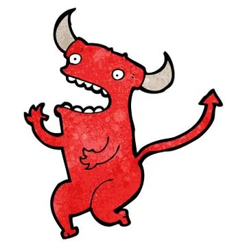 Cartoon little devil Stockillustratie