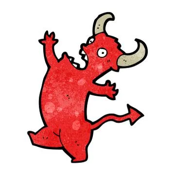 Cartoon little devil Stock Illustration