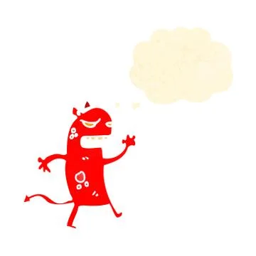 Cartoon little devil Stock Illustration