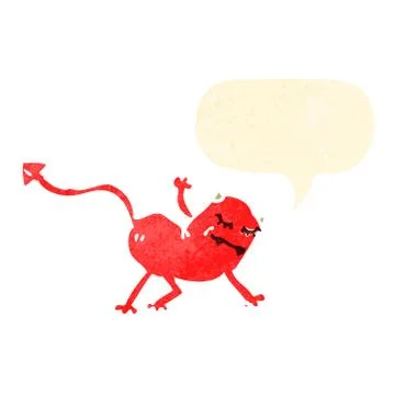 Cartoon little devil 스톡 일러스트