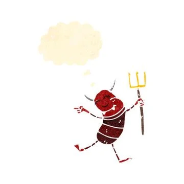 Cartoon little devil Stock Illustration