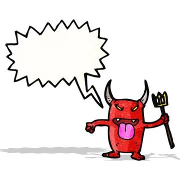 Cartoon little devil イラスト素材