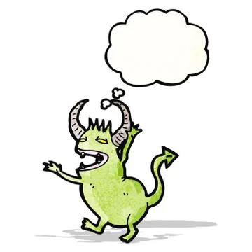 Cartoon little devil 스톡 일러스트