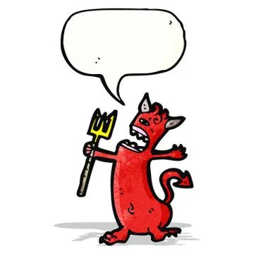 Cartoon little devil 스톡 일러스트