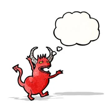 Cartoon little devil Stockillustratie