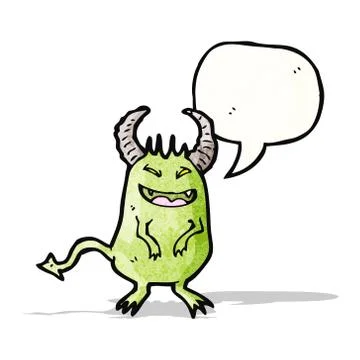 Cartoon little devil Illustrazione stock