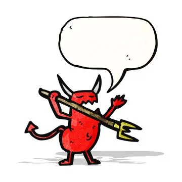 Cartoon little devil 스톡 일러스트