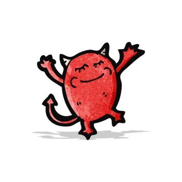 Cartoon little devil 스톡 일러스트
