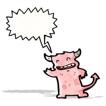 Cartoon little devil 스톡 일러스트