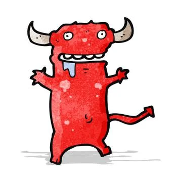 Cartoon little devil イラスト素材