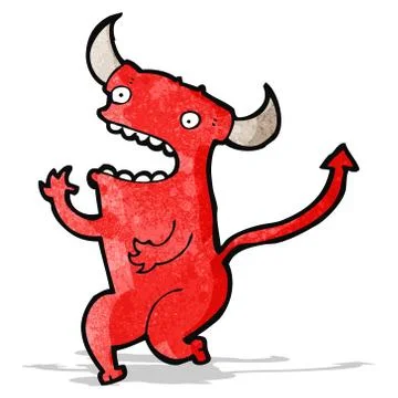 Cartoon little devil Stock Illustration