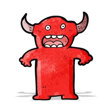Cartoon little devil 스톡 일러스트