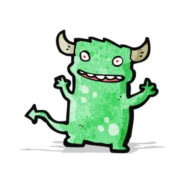 Cartoon little devil Stock Illustration