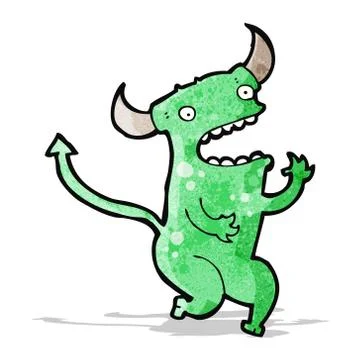 Cartoon little devil Stock Illustration