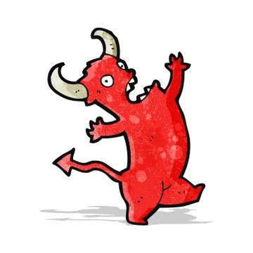 Cartoon little devil イラスト素材