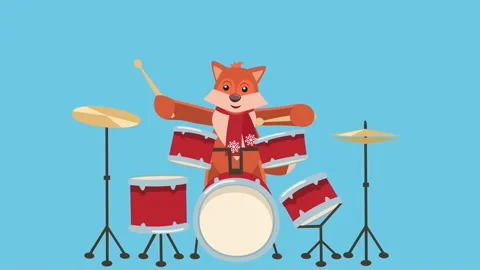 วิดีโอสต็อก Drums Animation ~ royalวิดีโอสต็อก Drums Animation ~ royal  