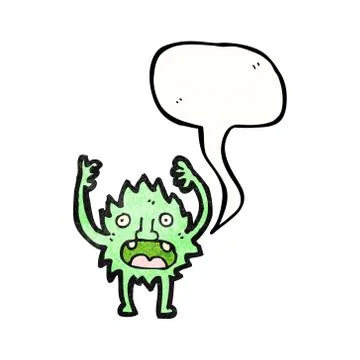Cartoon little imp Stock Illustration