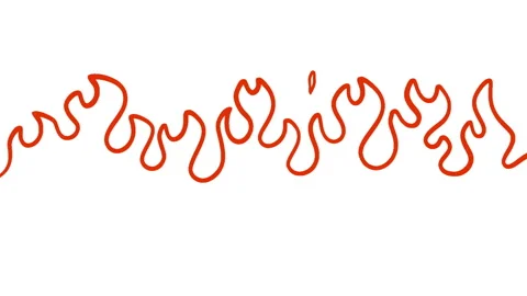 Cartoon loop animation fire or flame isolated on black and white background. Stock Footage 269161330