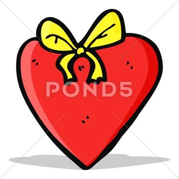 Cartoon love heart Stock Illustration