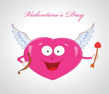 Cartoon love theme background Illustrazione stock