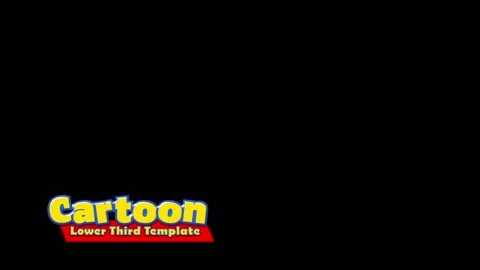 Cartoon Lower Third Modèle After Effects