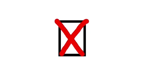 Cartoon magic rectangle with cross draw on white background Stock Footage 283929381
