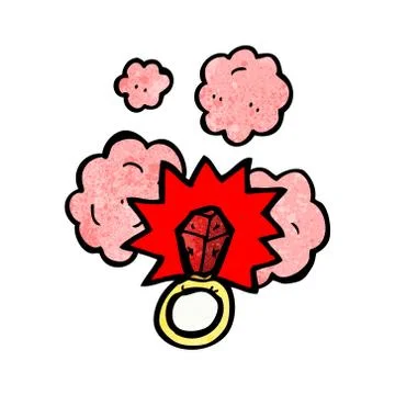 Cartoon magic ring 스톡 일러스트