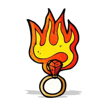 Cartoon magic ring 스톡 일러스트