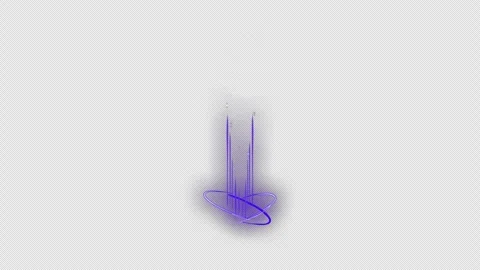 Cartoon Magic VFX Pack with Glowing Purple, Blue and Neon Energy Effects Video stock 346964157