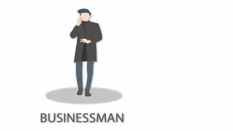 Cartoon man Stock Footage 154290211