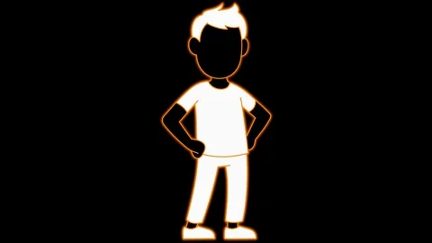 Cartoon man Stock Footage 171376524